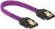 Delock Kabel SATA 6Gb/s 10cm z pozłacanymi zatrzaskami Premium fioletowy (83688) Darmowy odbiór w 26 miastach!