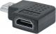 Adapter AV Manhattan HDMI (M/F) kątowy Czarny (353496) Darmowy odbiór w 26 miastach!