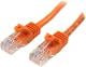 StarTech Patchcord, Cat5e, 0.5m, pomarańczowy (45PAT50CMOR) Darmowy odbiór w 26 miastach!
