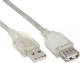 Kabel USB InLine Przedłużacz USB 2.0 A 3m - przeźroczysty (34603) Darmowy odbiór w 26 miastach!