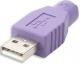 Adapter USB Goobay PS/2-USB Fioletowy (68918) Darmowy odbiór w 26 miastach!