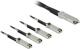 Delock Przewód Twinax QSFP28, męski 4 x SFP28, męski, 2 m (86432) Darmowy odbiór w 26 miastach! Raty od 28,63 zł