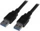 Kabel USB StarTech USB-A (M/M) 3m Czarny (USB3SAA3MBK) Darmowy odbiór w 26 miastach!