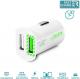 Ładowarka PURO samochodowa 2 x USB (FCMCH2USB24WHI) Darmowy odbiór w 26 miastach!