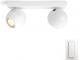 Philips Oświetlenie punktowe White ambiance Buckram 2x5.5W, biała (5047231P7) Darmowy odbiór w 26 miastach! Raty od 18,49 zł