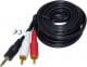 Kabel Vakoss Minijack 3.5 - RCA (Cinch) x2 2m Czarny (TC-A740K) Darmowy odbiór w 26 miastach!