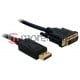 Kabel Delock DisplayPort - DVI 1m Czarny (82590) Darmowy odbiór w 26 miastach!