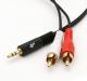 Kabel TB Minijack 3.5 - RCA (Cinch) x2 1.5m Czarny (AKTBXAJ2RCA150B) Darmowy odbiór w 26 miastach!