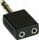 Adapter AV InLine Audio 6.3mm jack męski Stereo - 2x 3.5mm jack żeński Stereo (99304) Darmowy odbiór w 26 miastach!