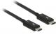 Kabel USB Delock Thunderbolt 3 (M/M) Czarny 1m (84845) Darmowy odbiór w 26 miastach!