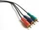 Kabel TreQ RCA (Cinch) x3 - RCA (Cinch) x3 1.5m Czarny (TQV3315) Darmowy odbiór w 26 miastach!