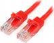StarTech Patchcord, Cat5e, 1m, czerwony (45PAT1MRD) Darmowy odbiór w 26 miastach!