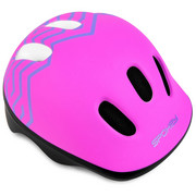Kask dziecięcy regulowany 44-48 cm STRAPY różowy Spokey Spokey