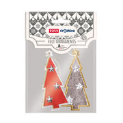 Ozdoba z filcu z zawieszką duża CHOINKA 2szt Easy EASY