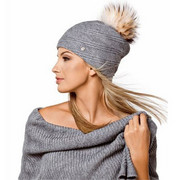 Szalik damski z dodatkiem wełny MILKY WAY Loman Loman