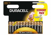 Duracell Baterie Basic AAA/LR3 12szt blister AZDURUB3LR30001