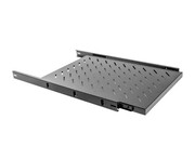 Lanberg Półka do szaf 19'' wysuwana 1000mm 1U 465x750mm czarna NULAGR000000016