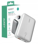 AUKEY PB-Y57 White Mini PowerBank 20000mAh 22.5W 2xUSB PD 3.0 QC 3.0 LED AZAUKUAPPBY57WH