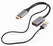 Gembird Adapter HDMI do DP 4K 60Hz USB-A powered AKGEMHV00000019