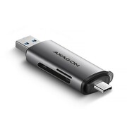 AXAGON CRE-SAC Czytnik kart zewnętrzny USB3.2 Gen 1 Type-C + Type-A SD/microSD AMAXNCUCRESAC01