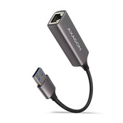 AXAGON ADE-TR Karta sieciowa Gigabit Ethernet adapter, USB-A 3.2 Gen 1, instalacja automatyczna, metalowy, tytanowa szarość AMAXNKPADETR001