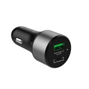 CRONG Ładowarka samochodowa Power Car Charger 63W USB-C PD 45W + USB QC 3.0 18W ASCOGLUUSBC63BL