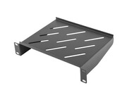 Lanberg Półka do szaf 10 cali 1U 254x180mm czarna NULAGR000000018