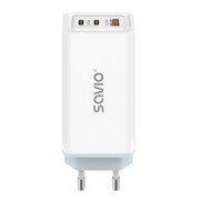 Savio Ładowarka sieciowa USB GaN 65W, Quick Charge 4.0, Power Delivery 3.0, LA-07 AZSAOLSSAVILA07