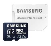 Samsung Karta pamięci microSD MB-MY512SA/WW Pro Ultimate 512GB + Adapter SFSAMMD512MYSA0