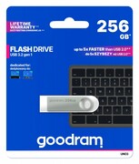 GOODRAM Pendrive UNO3 256GB USB 3.2 Gen1 srebrny SGGOD3256UNO3S0