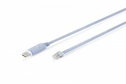 Digitus Kabel adapter do konsoli USB-A 2.0 męski do RJ45 | Chipset FTDI (FT232RNL) | jasnoniebieski | 1.8m NKASSP1PU000019
