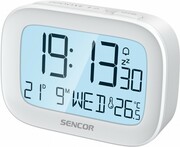 Sencor Budzik z termometrem, zegar sterowany radiem DCF77 UBSECRBSDC2200W
