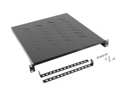 Lanberg Półka do szaf 19 800mm 1U 483x500mm czarna NULAGR000000009