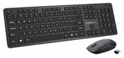 Rebeltec Zestaw bezprzewodowy klawiatura + mysz MAXIM 2,4GHz, zasięg 10m nano odbiornik USB 104 klawisze QWERTY UKRECRZSB43