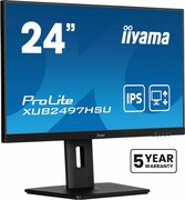 IIYAMA Monitor 24 cale XUB2497HSU-B2 IPS, HDMI, DP, 2x2W, 2xUSB, Pivot, HAS(150mm) /5y/ UPIIY024XSB97B2