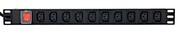 Gembird Listwa zasilająca rack PDU 10xC13 1U 16A C19 2m ALGEMZG00000002