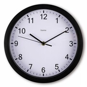Hama Zegar ścienny Elba 25cm Czarny QUHAMZE00185865