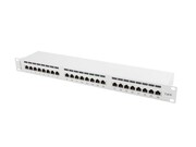 Lanberg Patch Panel 24 Port 1U Kat.6 szary ekranowany NULAGPP24K60007