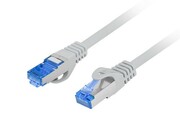 Lanberg Patchcord kat.6a S/FTP LSZH CCA 0.25m szary fluke AKLAGKSP6000267