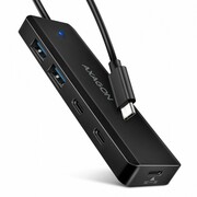 AXAGON HUB 4-portowy 5gbps 2x USB-A 2x USB-C , USB-C power IN 19cm kabel HUE-C2C NUAXNUS4PHUEC2C