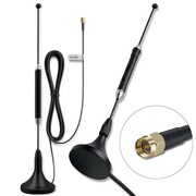 Qoltec Antena 4G LTE z podstawą magnetyczną | 5dBi | dookólna | wewnętrzna | 600-2700 MHz | SMA | 3m NUQOLANTW057059
