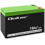 Qoltec Akumulator żelowy | 12V | 7Ah | max.72A | AGM AZQOLUAY0053030