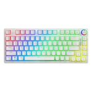 Savio Klawiatura mechaniczna bezprzewodowa SAVIO PHENIX WHITE Gateron Yellow, Pudding UKSAORGBSAPYPUD