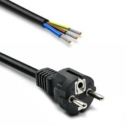 Qoltec Kabel zasilający SCHUKO CEE 7/7 (E/F) | miedź Cu | odizolowany lutowany | 3x1.5mm2 | 1.8m AKQOLKZ00054598