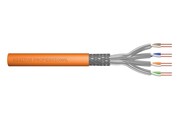 Digitus Kabel teleinformatyczny instalacyjny kat.7, S/FTP, Dca, drut, AWG 23/1, LSOH, 100m, pomarańczowy AKASSKS70000001