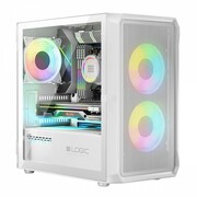 Logic Concept Obudowa Komputerowa Logic Portos ARGB Mini USB 3.0 Biała KOLCTOE0PORTOS2