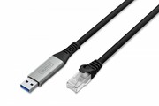 Digitus Kabel adapter USB-A - RJ45 Kat. 6A S/FTP, 1 Gbit/s, USB 3.2 Gen1, LSZH, 2m NKASSP1PU000009