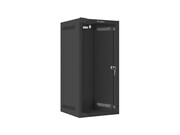 Lanberg Szafa wisząca 10 cali 12U 280x310 czarna FLAT PACK NULAGR12U000007