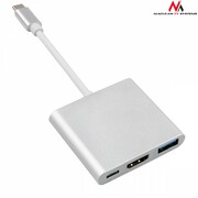 Adapter USB-C - HDMI / USB 3.0 / USB-C  Maclean MCTV-840
