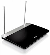 Philips Antena wewnętrzna TV z regulacją wzmocnienia, przewód koncentryczny 1.8m, 75Ohm, 3G/4G, DVB-T/T2, zgodna z RED AVPHIATWSDV6227